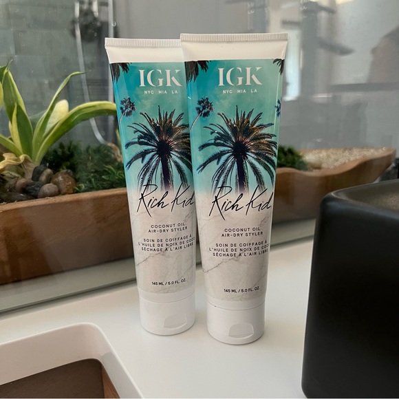 IGK Hair New Igk Rich Kid Coconut Oil Air Dry Styling Cream 5oz 2